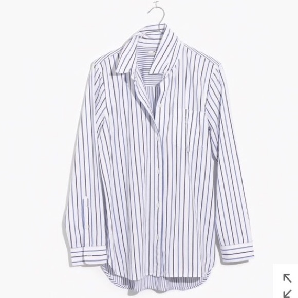 Madewell Tops - 💙MADEWELL mix stripe ex-boyfriend shirt